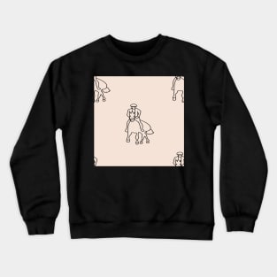 Background design pattern, horse rider, horse racing, horse, competition event, sport Crewneck Sweatshirt